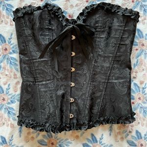 Black vintage corset